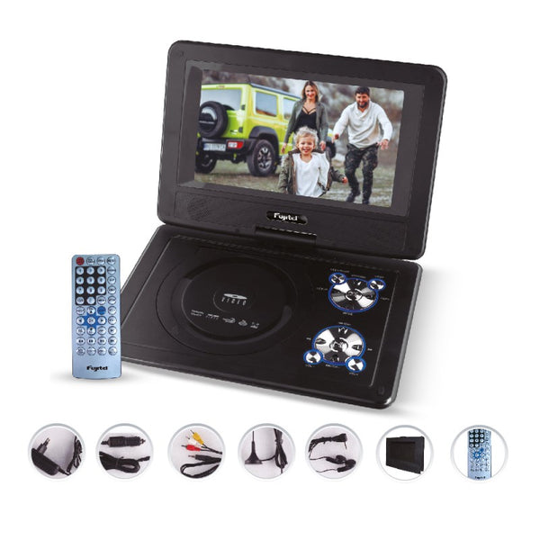 DVD Portatil 8.5 TV Análoga Pantalla 270° Fujitel