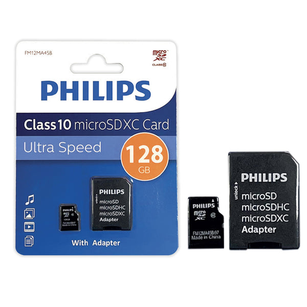 Tarjeta MicroSDXC Philips FM12MA45B Clase 10 128GB