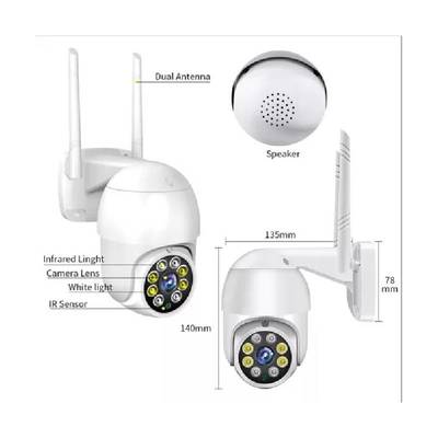 Cámara Ip Con Movimiento Infrarrojo Impermeable Wifi Full Hd