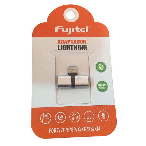 Adaptador Fujitel Lightning + 3,5 JACK MM