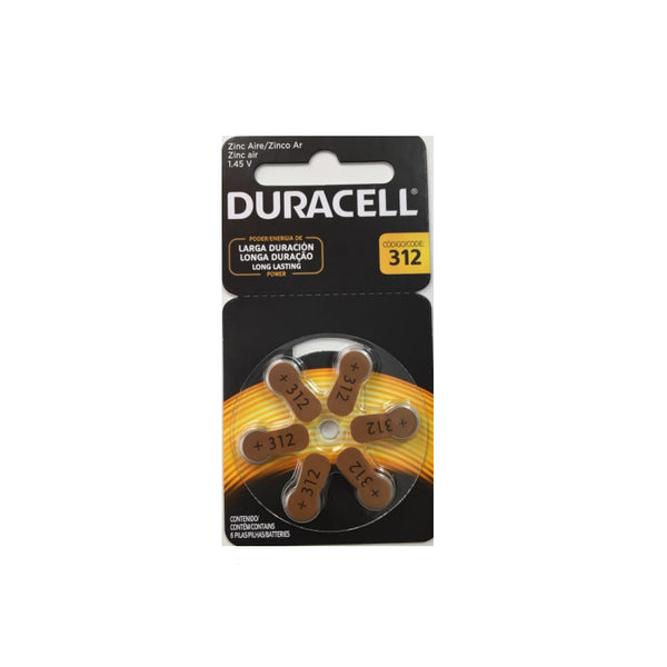 Pila Auditiva Duracell D312x6 1.45 Volt Fx