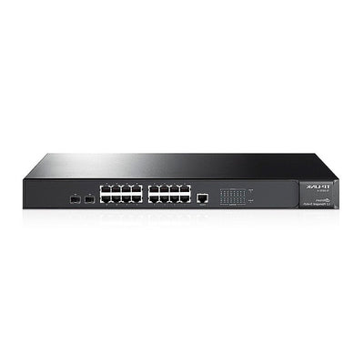 Switch gestionado con 16 puertos Gigabit L2 Lite JetStream con 2 slots SFP