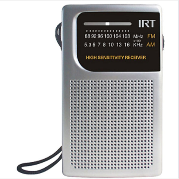 Radio A Pilas De Bolsillo Am fm Irt Plateada