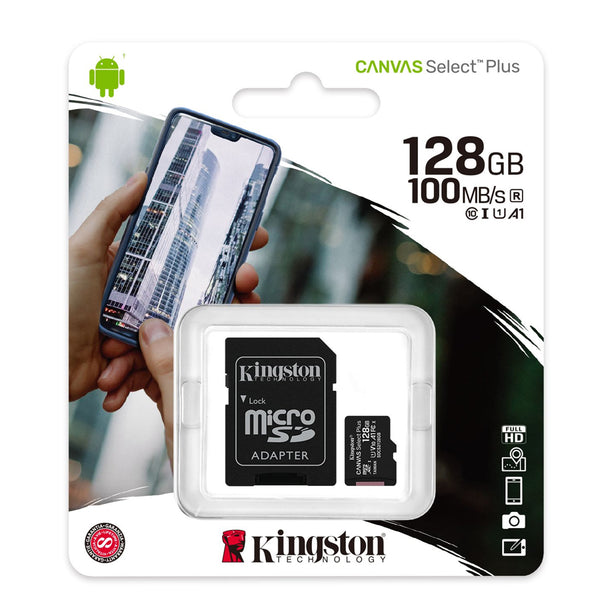 Micro Sd Kingston Select Pls 100r C10 128gb