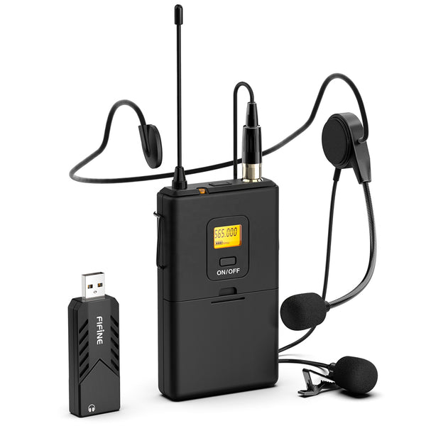 Microfono Inalámbrico USB con Solapa Lavalier Fifine K031B