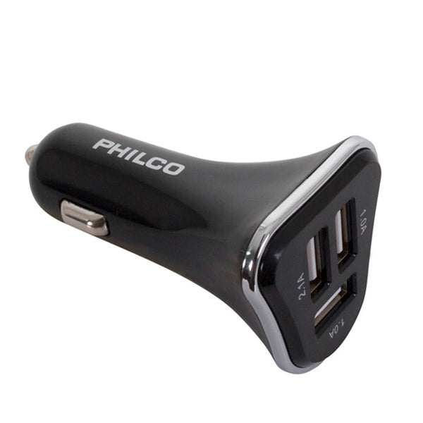 Kit Cargador Philco Rapido para Auto Smartphones USB