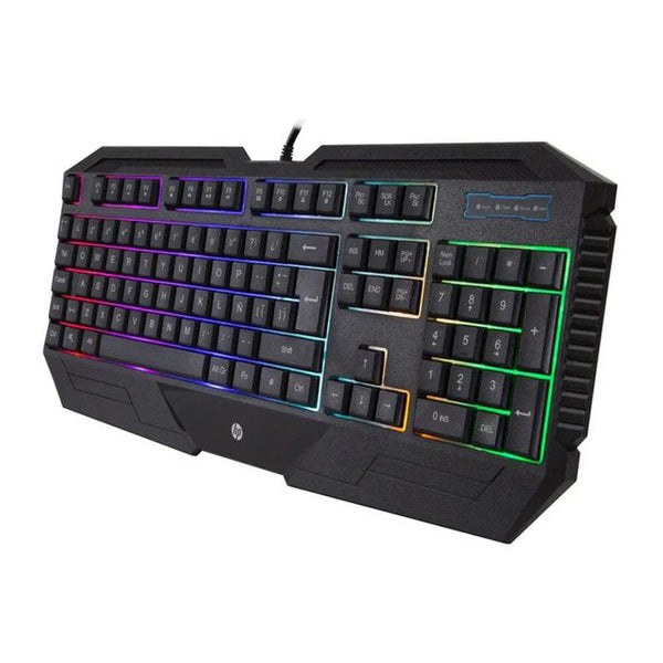 Teclado Gamer Membrana Hp K110 Led RGB