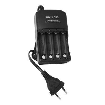 Cargador de Pilas AA/AAA Philco Recargables 1200 mAh