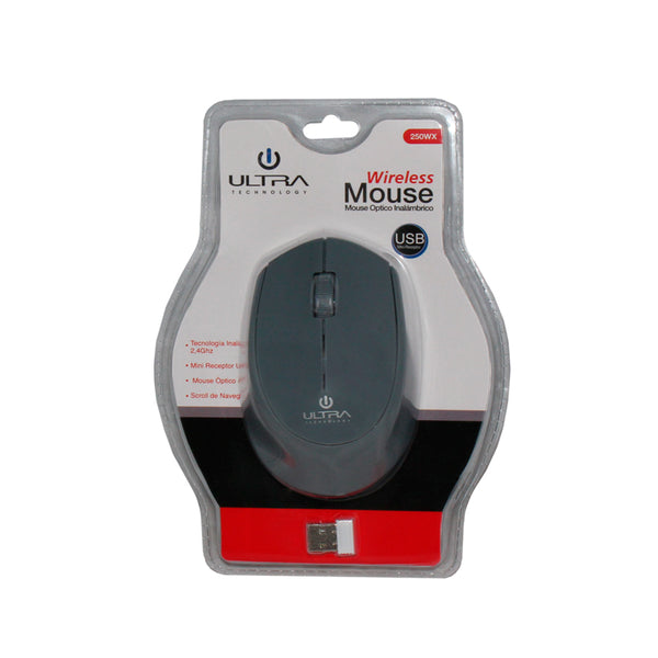 Mouse Inalámbrico Ultra Óptico 3 Botones DPI 800