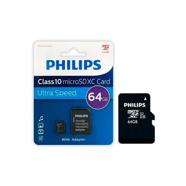 Tarjeta DE Memoria 64 Gb Phillips Clase 10