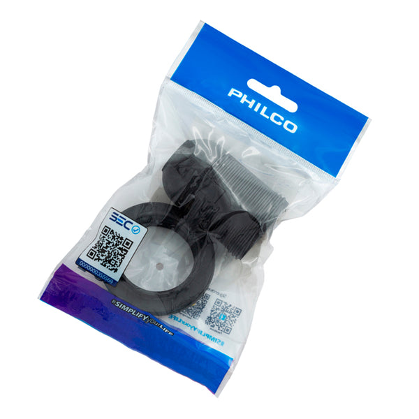 Porta Lamparas E27 C/ Rosca 250V 10A Negro