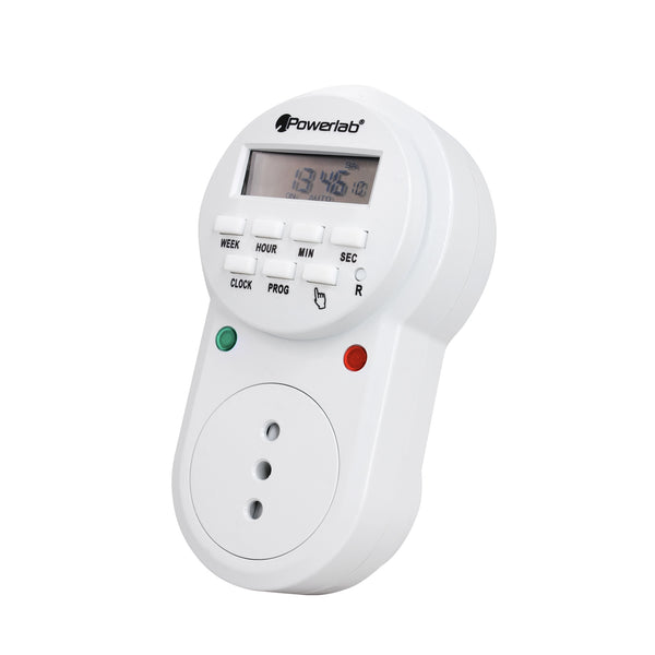 Timer Temporizador Digital Semanal 24/7 Powerlab - 9235