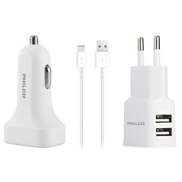 Kit Cargador Tipo C Certificado Philco Smartphones
