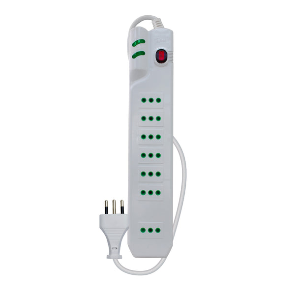 Alargador Protector De Voltaje 2.1 Metros Mlab Blanco