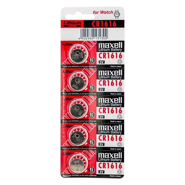 Blister 5 Pilas Litio 3V Maxell Cr1616