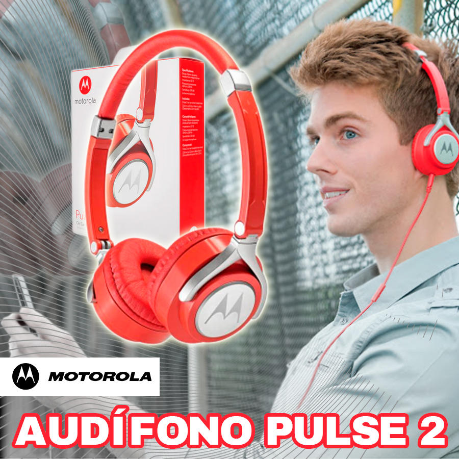 Audifonos online motorola rojos